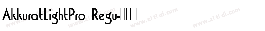 AkkuratLightPro Regu字体转换